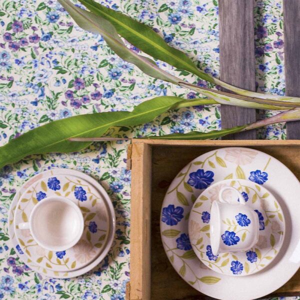 Aparelho de Jantar e Chá com 20 peças Azul Perfeito Biona - Oxford